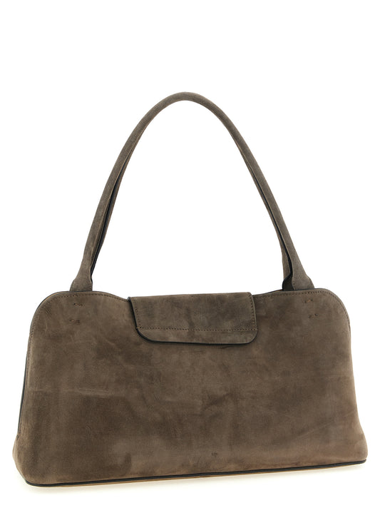 Versace Brown 'Vivian' Medium Shoulder Bag braun