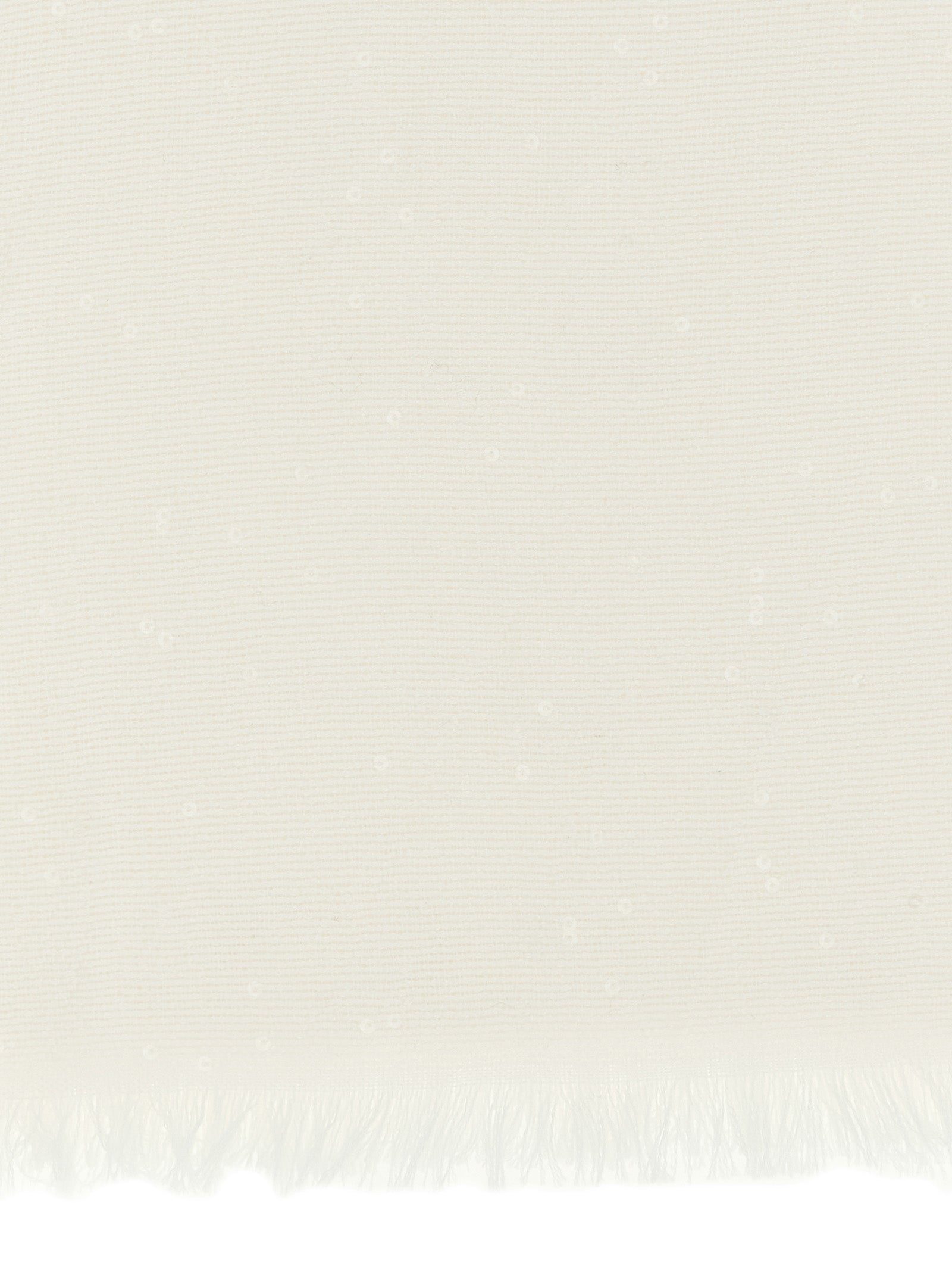 Brunello Cucinelli White 'Diamante' Scarf weiss