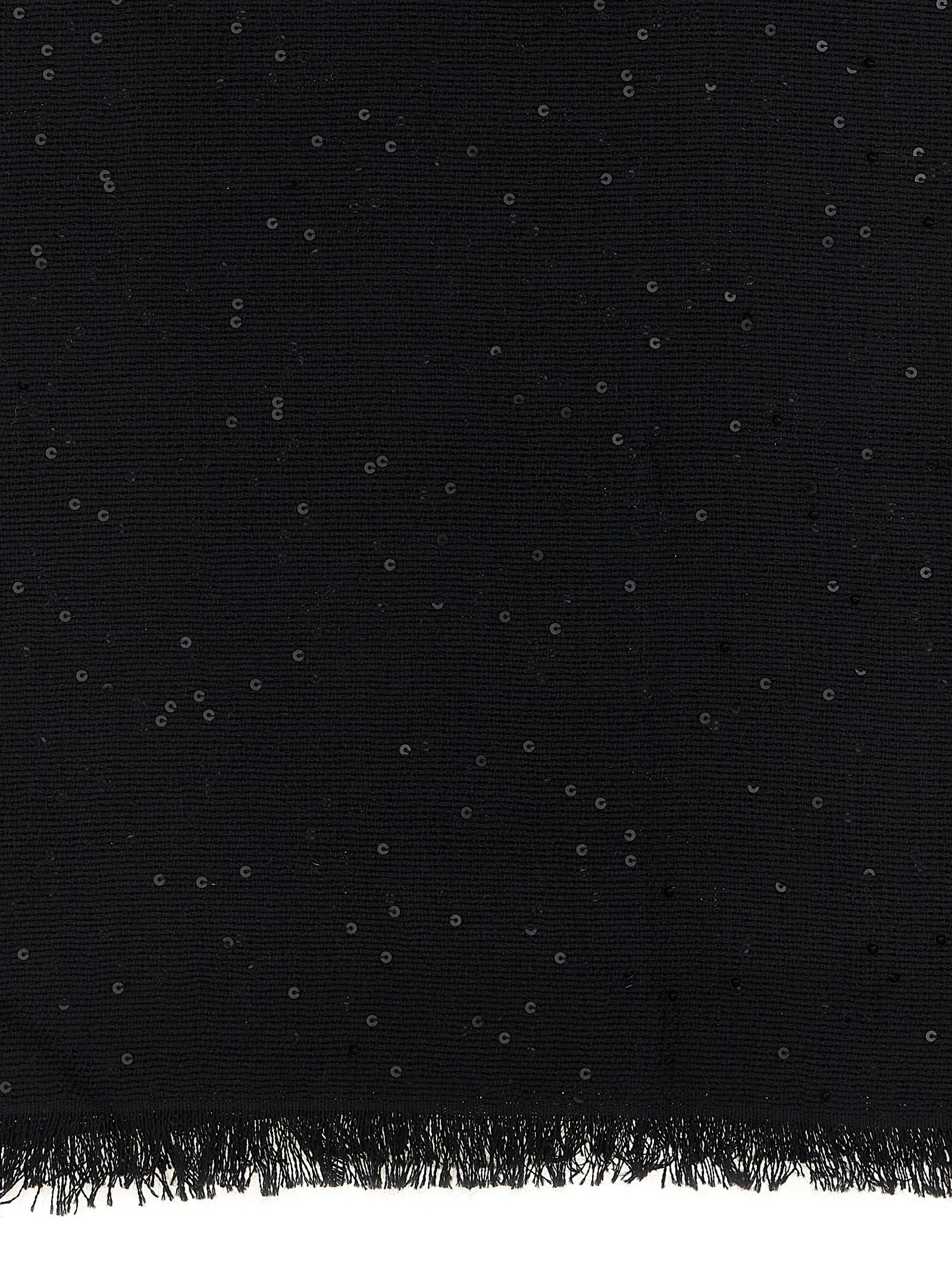 Brunello Cucinelli Black 'Diamante' Scarf schwarz