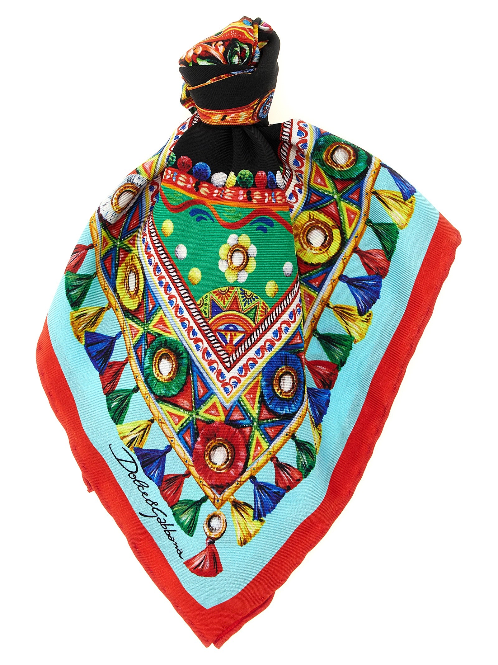 Dolce & Gabbana Multicolor 'Carretto' Scarf