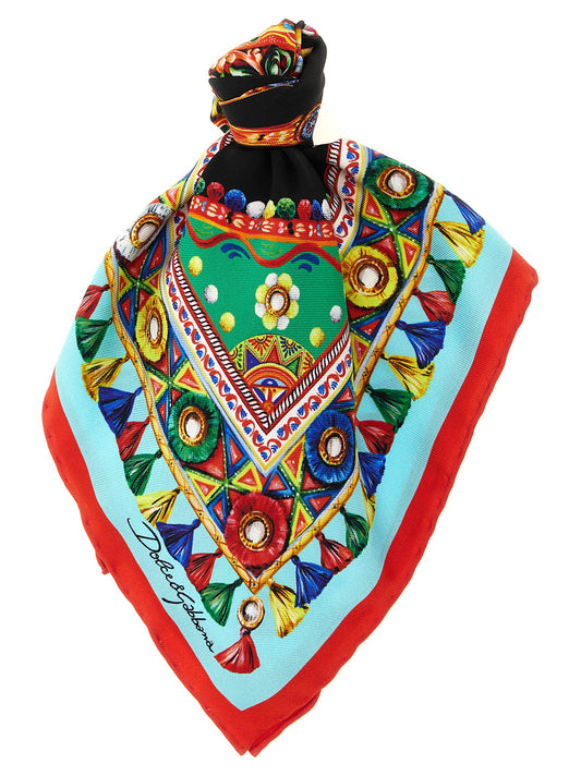 Dolce & Gabbana Multicolor 'Carretto' Scarf