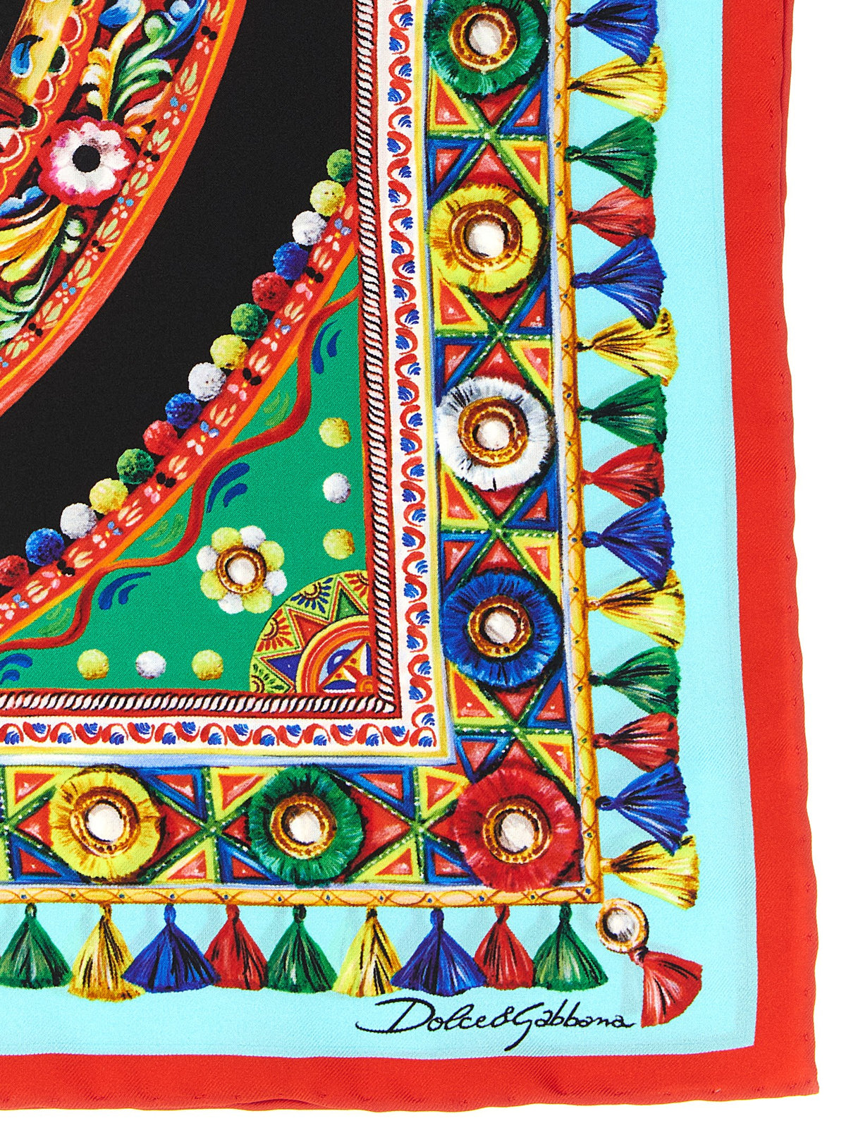Dolce & Gabbana Multicolor 'Carretto' Scarf