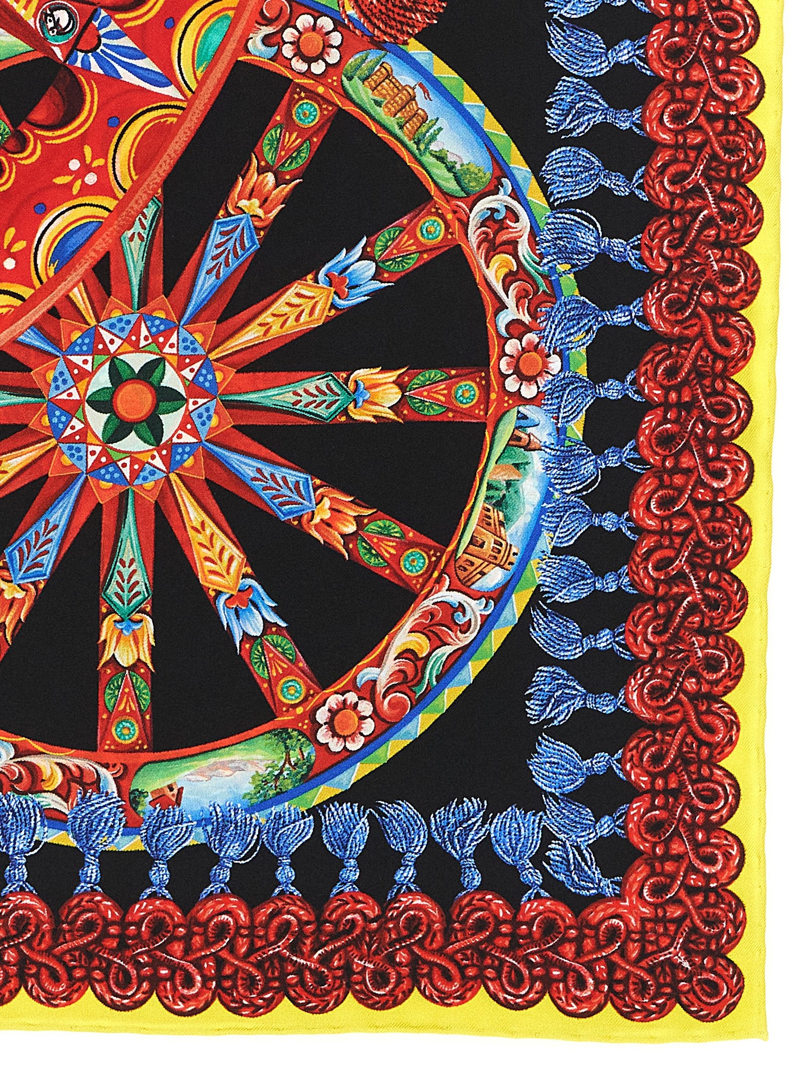Dolce & Gabbana Multicolor 'Carretto' Scarf