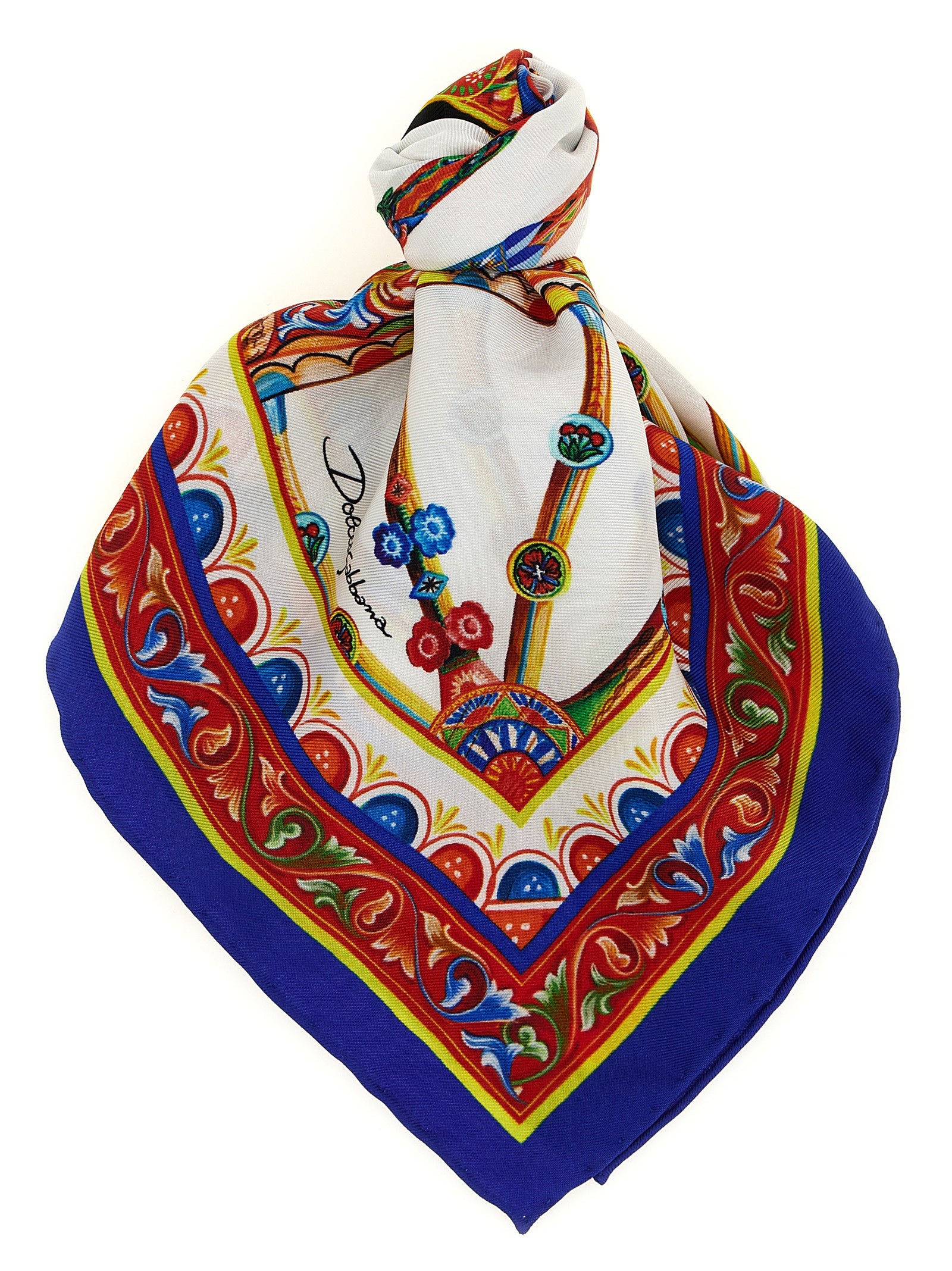 Dolce & Gabbana Multicolor 'Carretto' Scarf