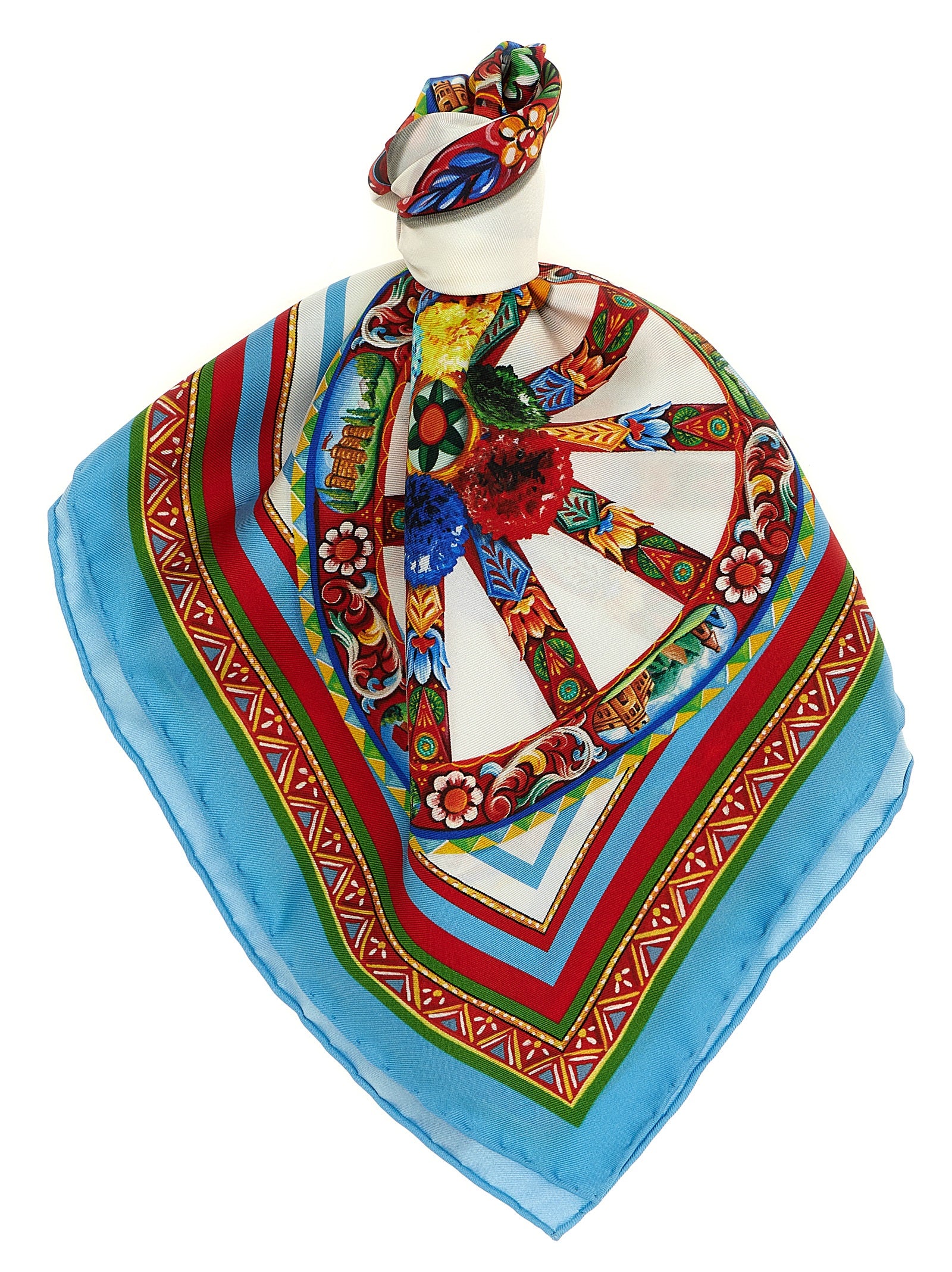 Dolce & Gabbana Multicolor 'Carretto' Scarf