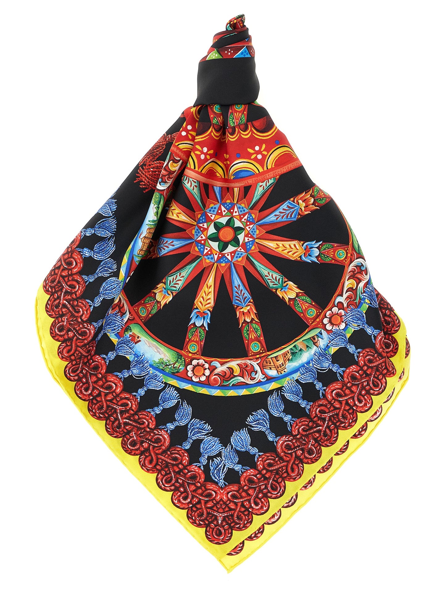 Dolce & Gabbana Multicolor 'Carretto' Scarf