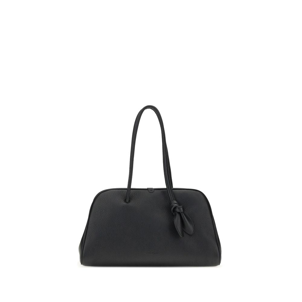 Jacquemus Black Calf Leather Bos Taurus Handbag Curated Luxury Accessories by Orvyn