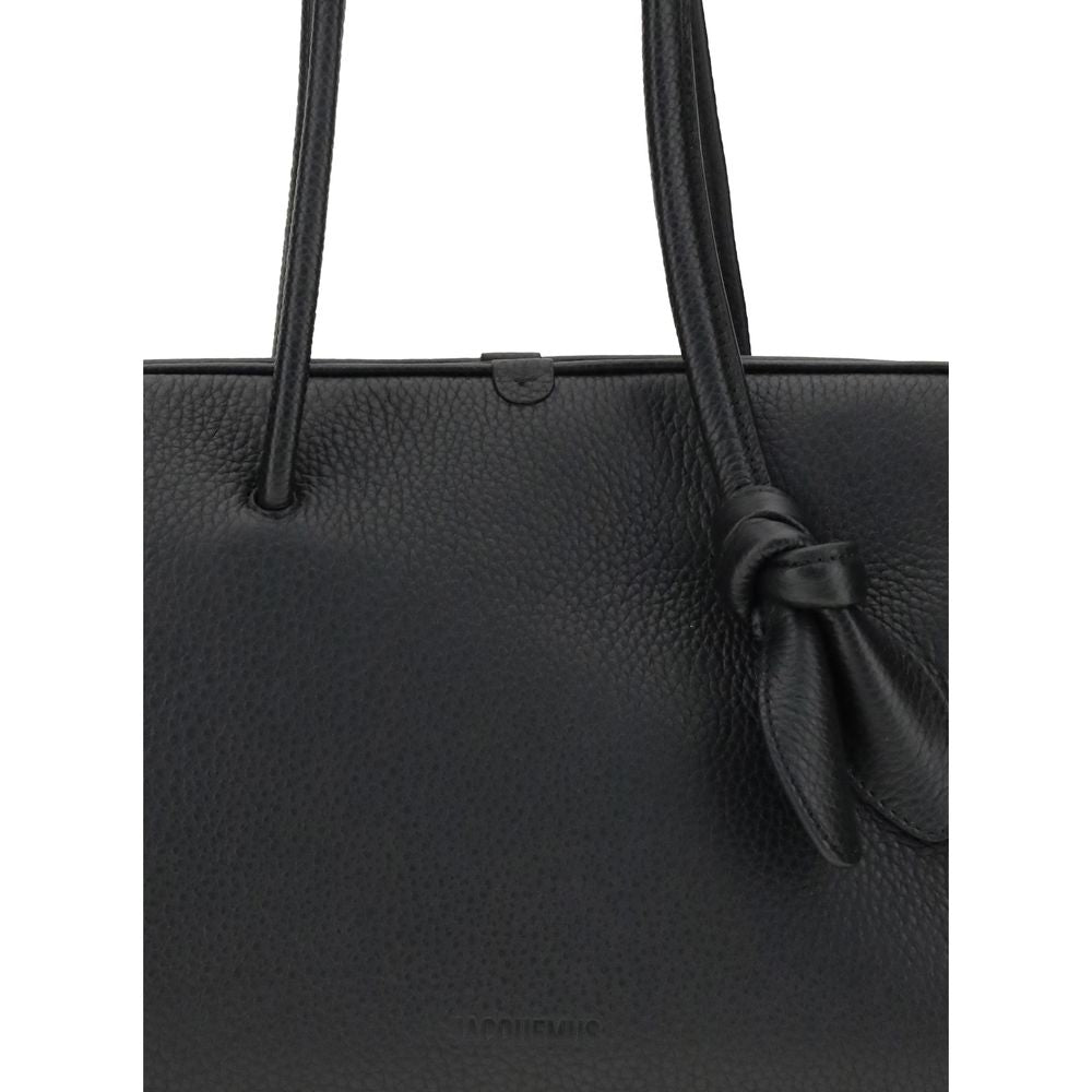 Jacquemus Black Calf Leather Bos Taurus Handbag Curated Luxury Accessories by Orvyn
