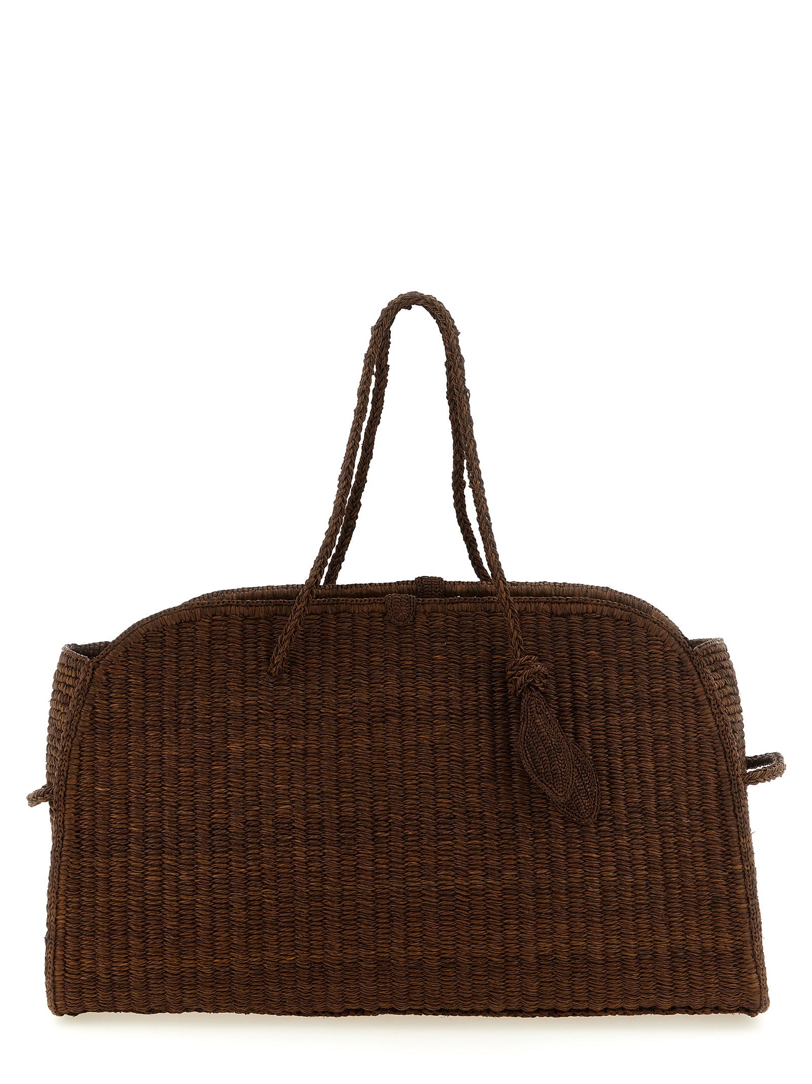 Jacquemus Brown 'Le Grand Turismo Raphia' Tote Bag braun