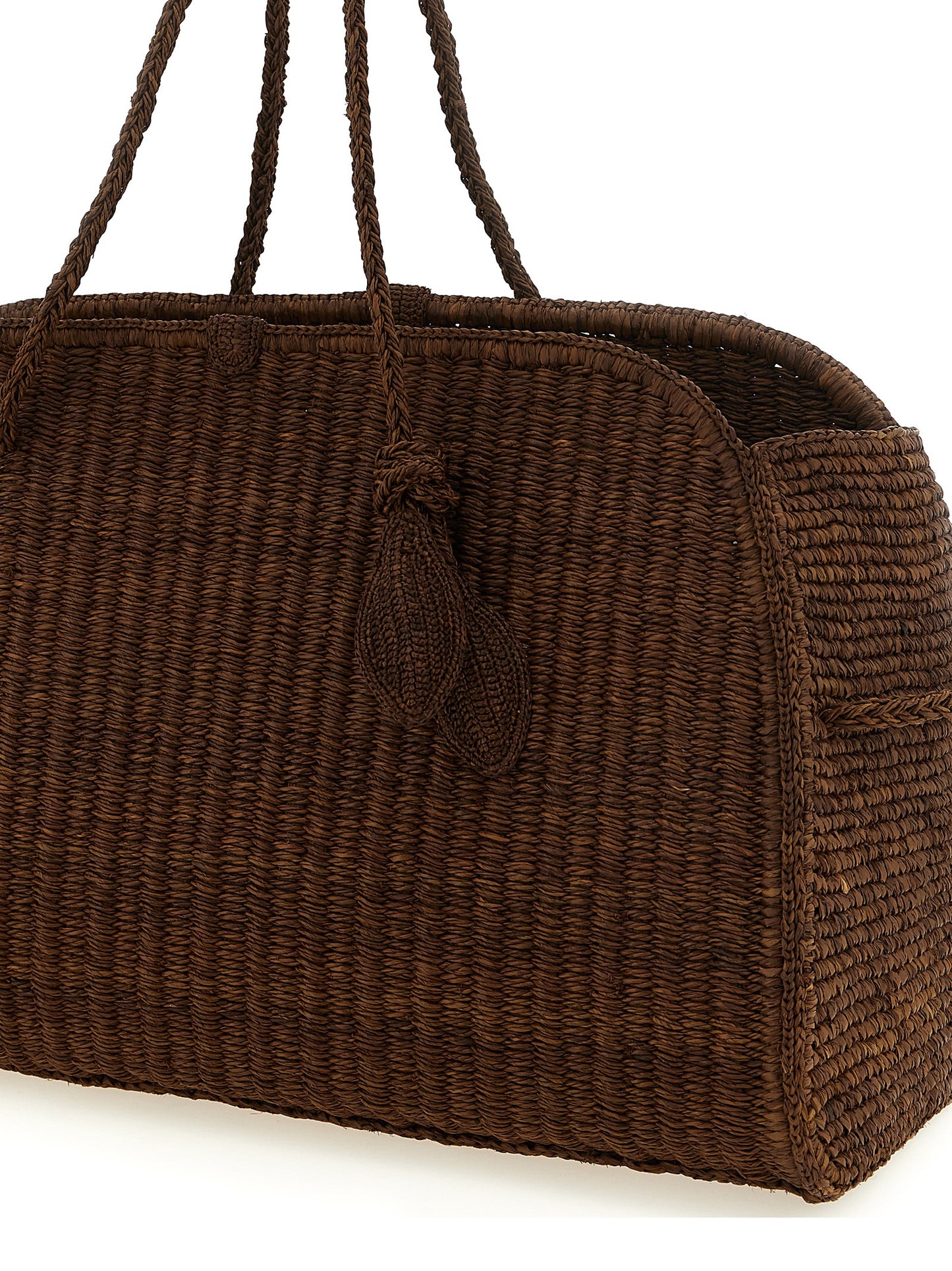 Jacquemus Brown 'Le Grand Turismo Raphia' Tote Bag braun
