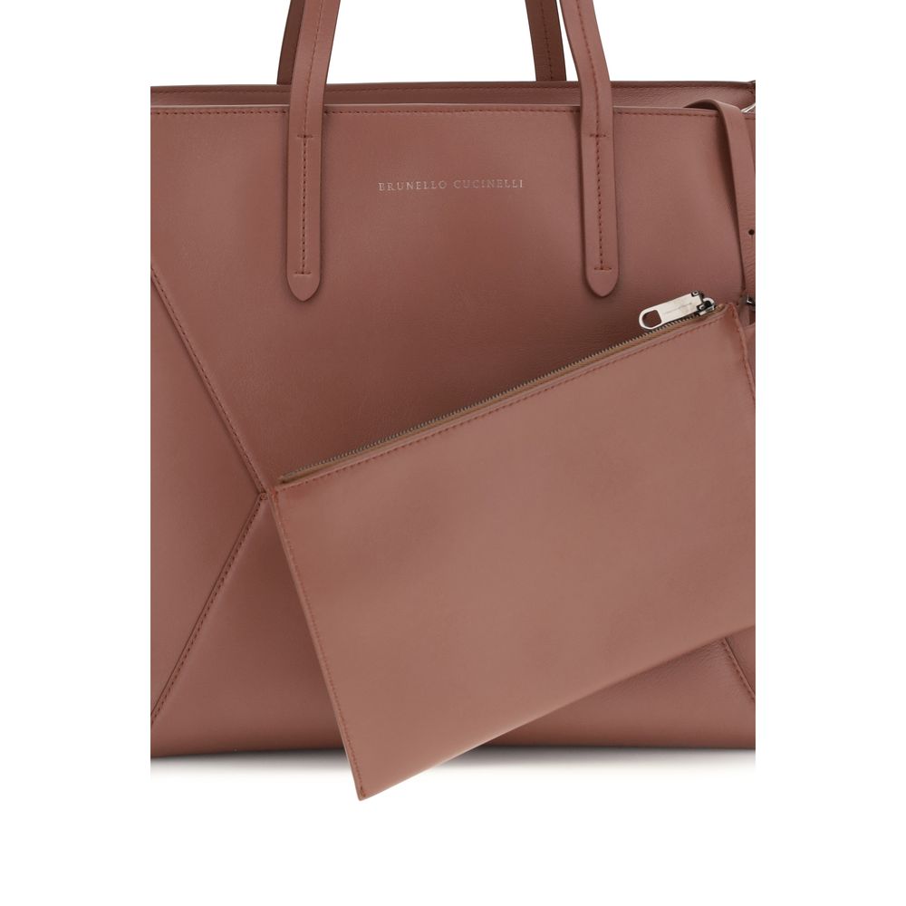 Brunello Cucinelli Multicolor Leather Tote Bag Shoulder