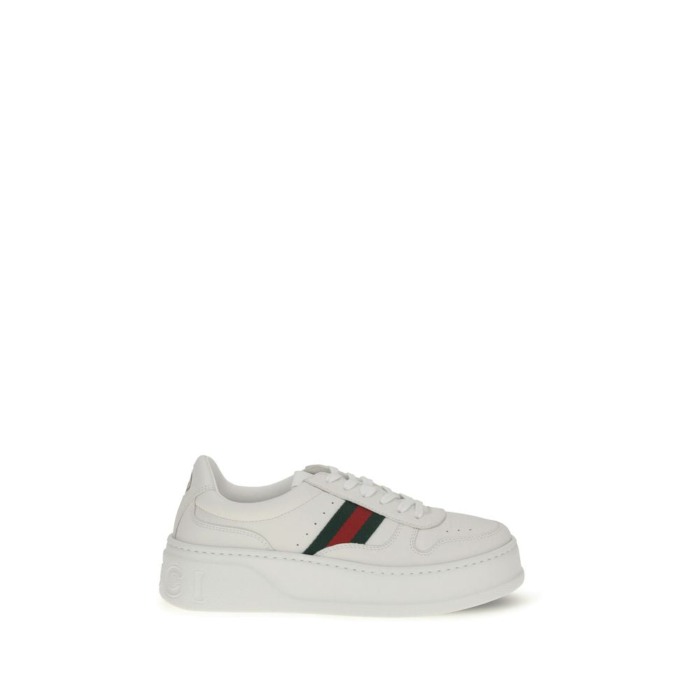 Gucci White Oversized Sole Sneakers weiss