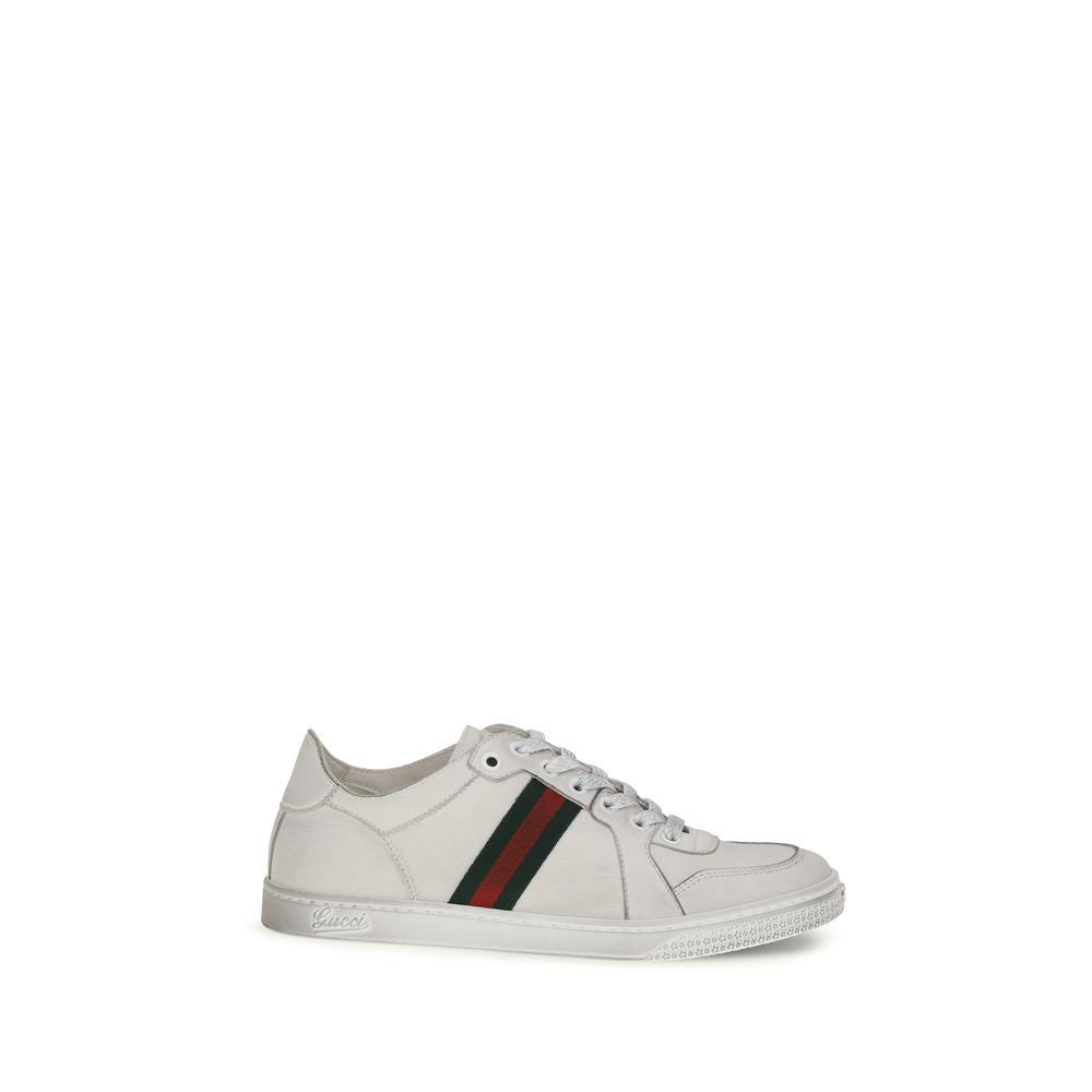 Gucci White 'Low Top' Sneakers weiss