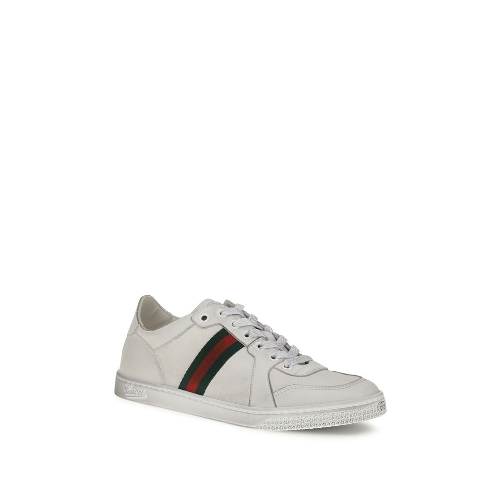 Gucci White 'Low Top' Sneakers weiss