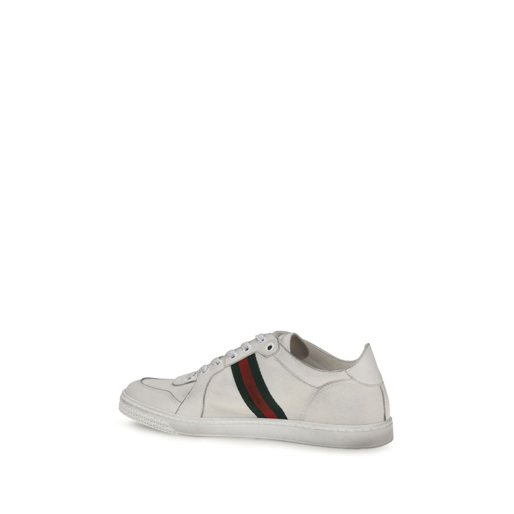 Gucci White 'Low Top' Sneakers weiss
