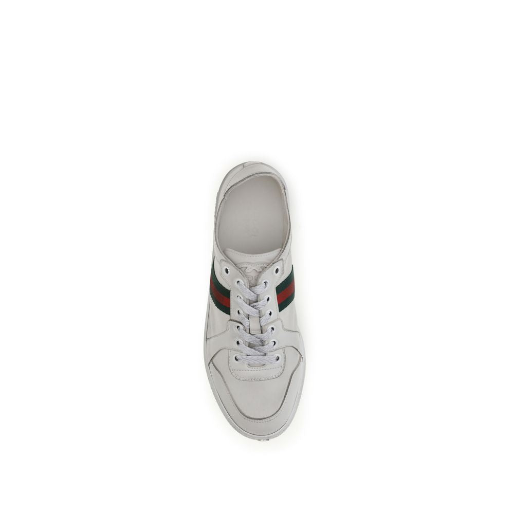Gucci White 'Low Top' Sneakers weiss