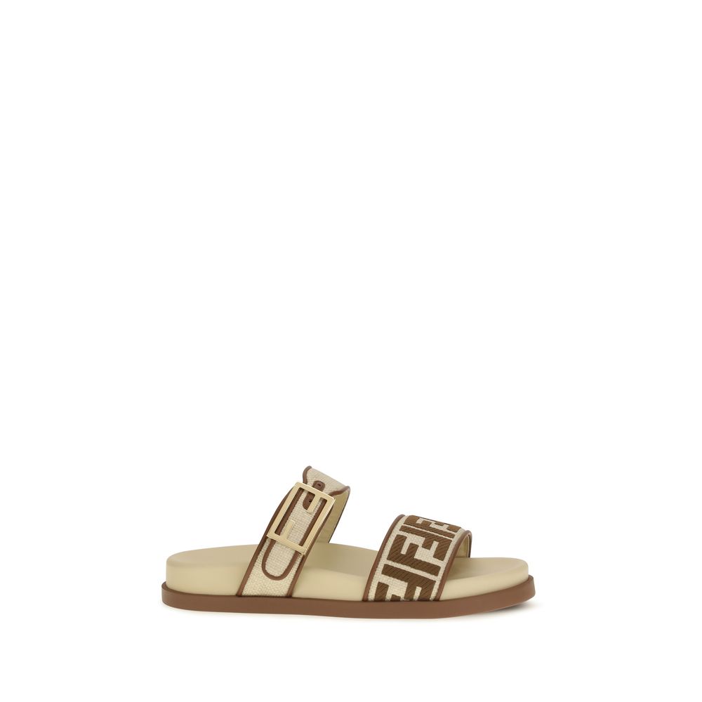 Fendi Brown 'Baguette' Sandals braun