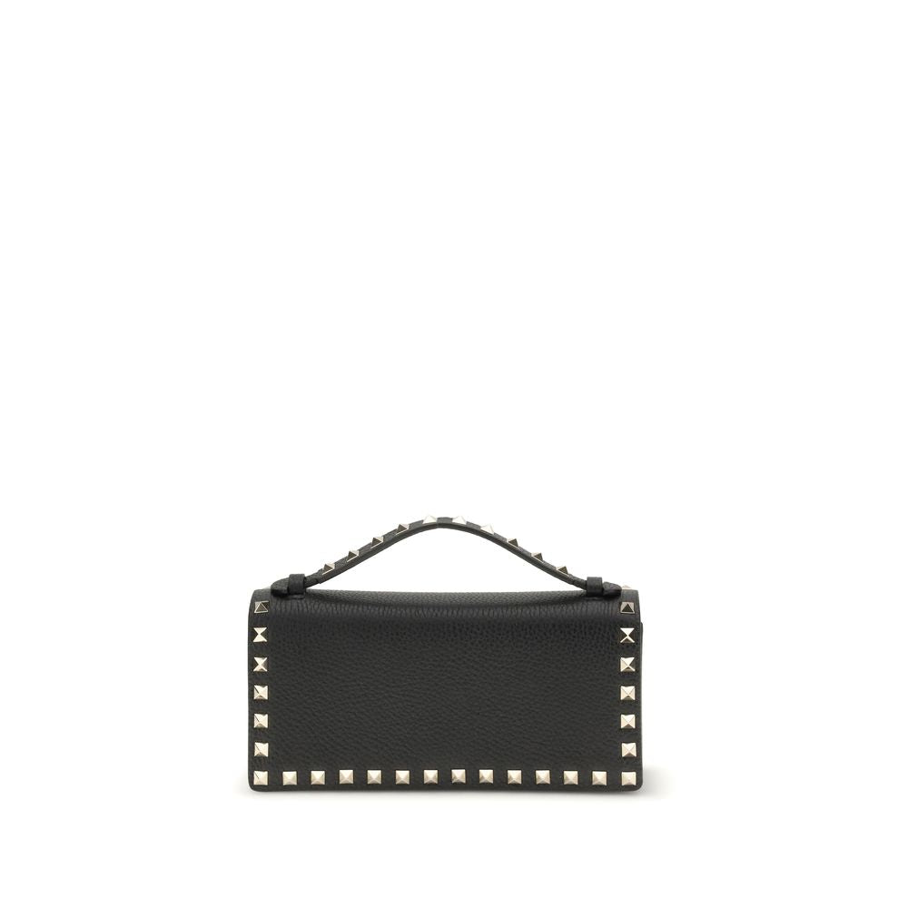 Valentino Garavani Black 'Rockstud' Wallet schwarz