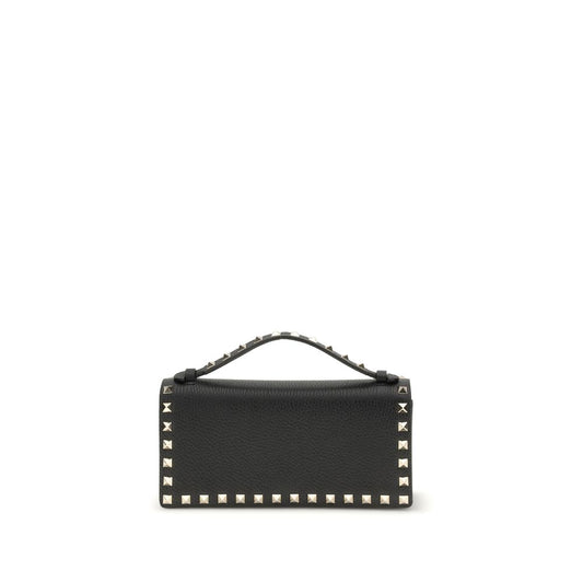 Valentino Garavani Black 'Rockstud' Wallet schwarz