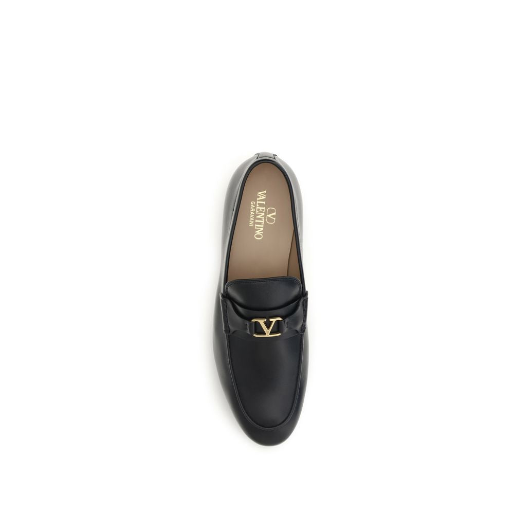 Valentino Garavani Black 'Slip-On' Loafers schwarz