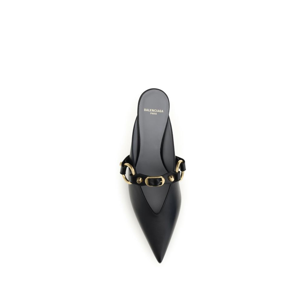 Balenciaga Black 'City' Mules schwarz