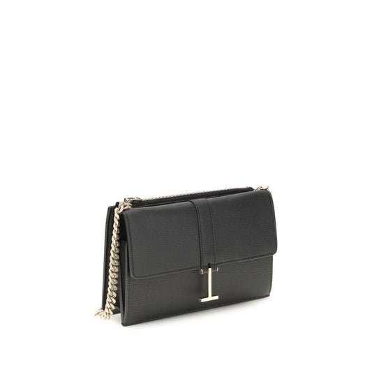 Tom Ford Black Chain Shoulder Bag schwarz