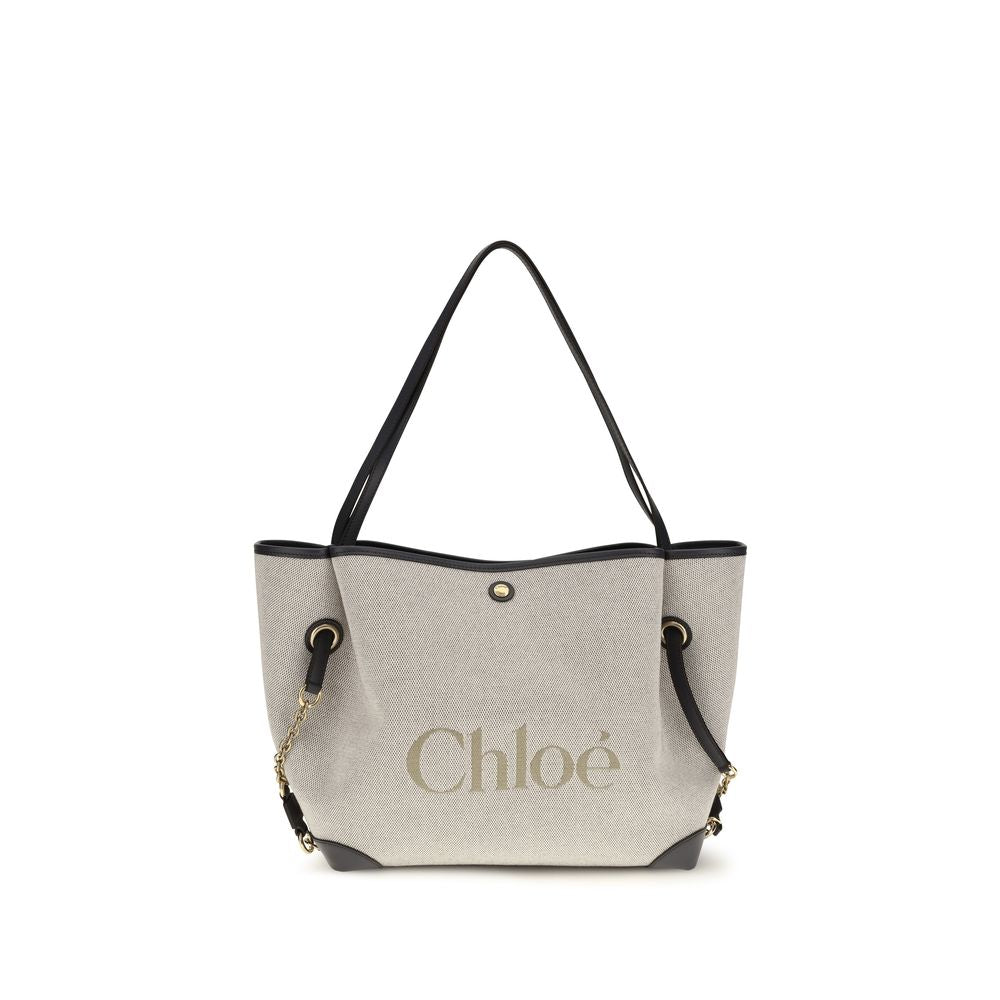 Chloé Gray 'Bucket' Oversized Shoulder Bag grau