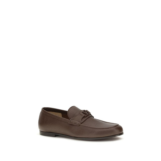 Valentino Garavani Brown Deer Slip-On Loafers braun