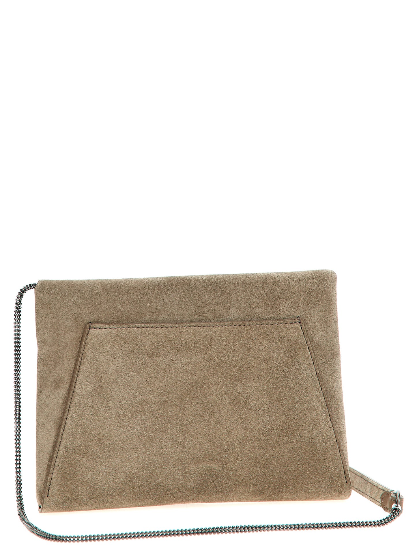 Brunello Cucinelli Gray Clutch grau