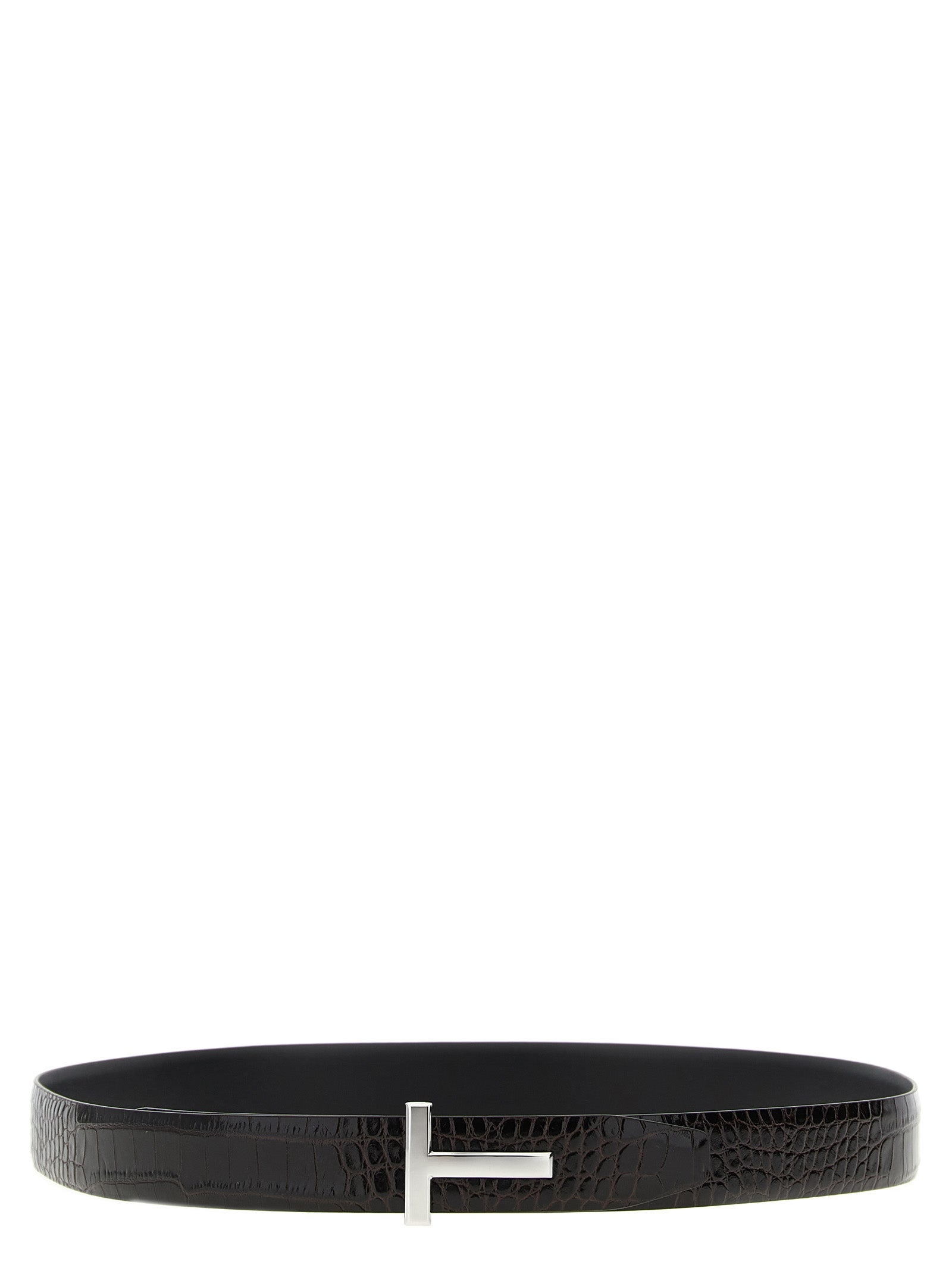 Tom Ford Brown 'S Signature Metal' Belt braun