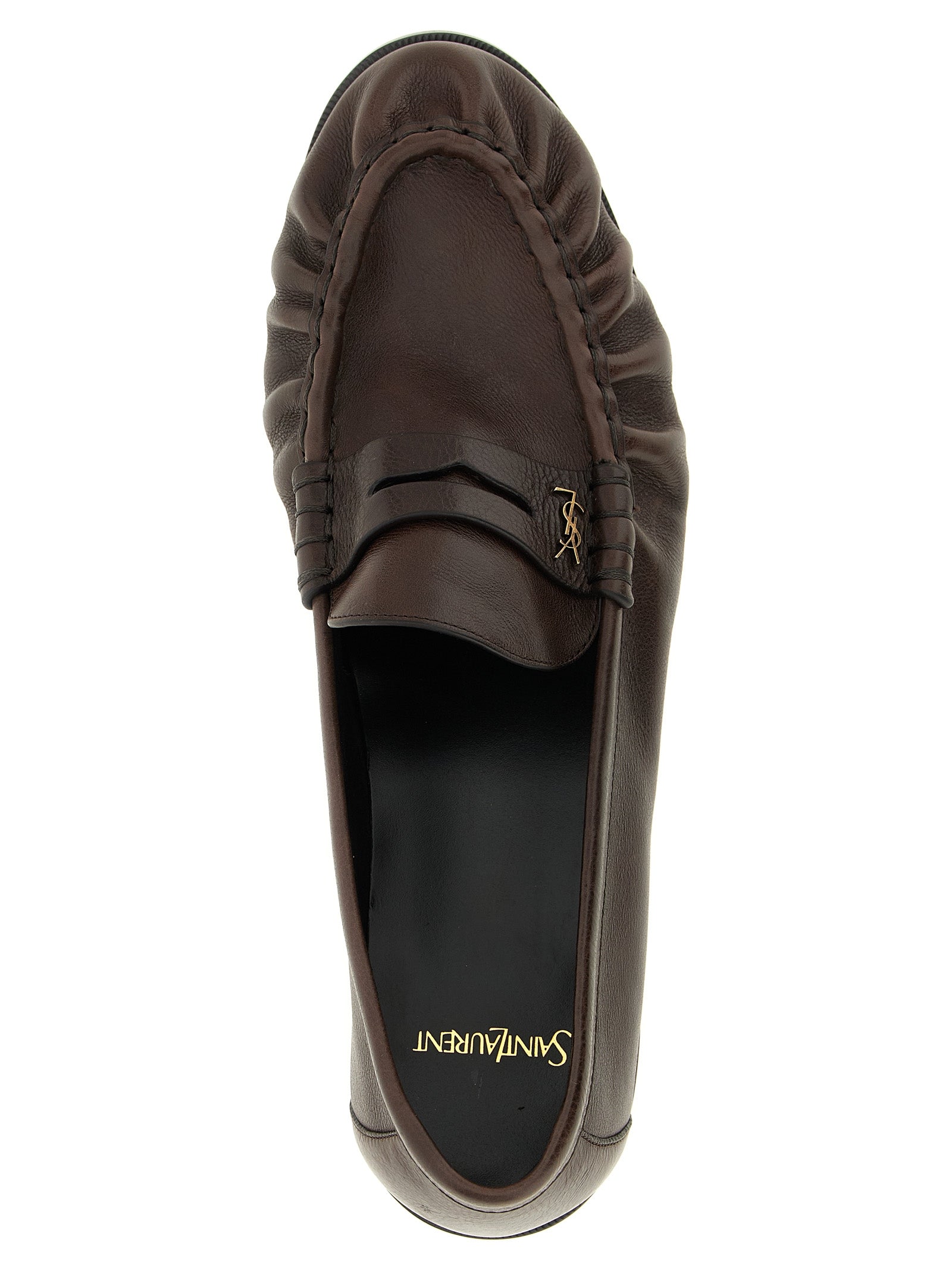 Saint Laurent Brown 'Le Loafer' Loafers braun