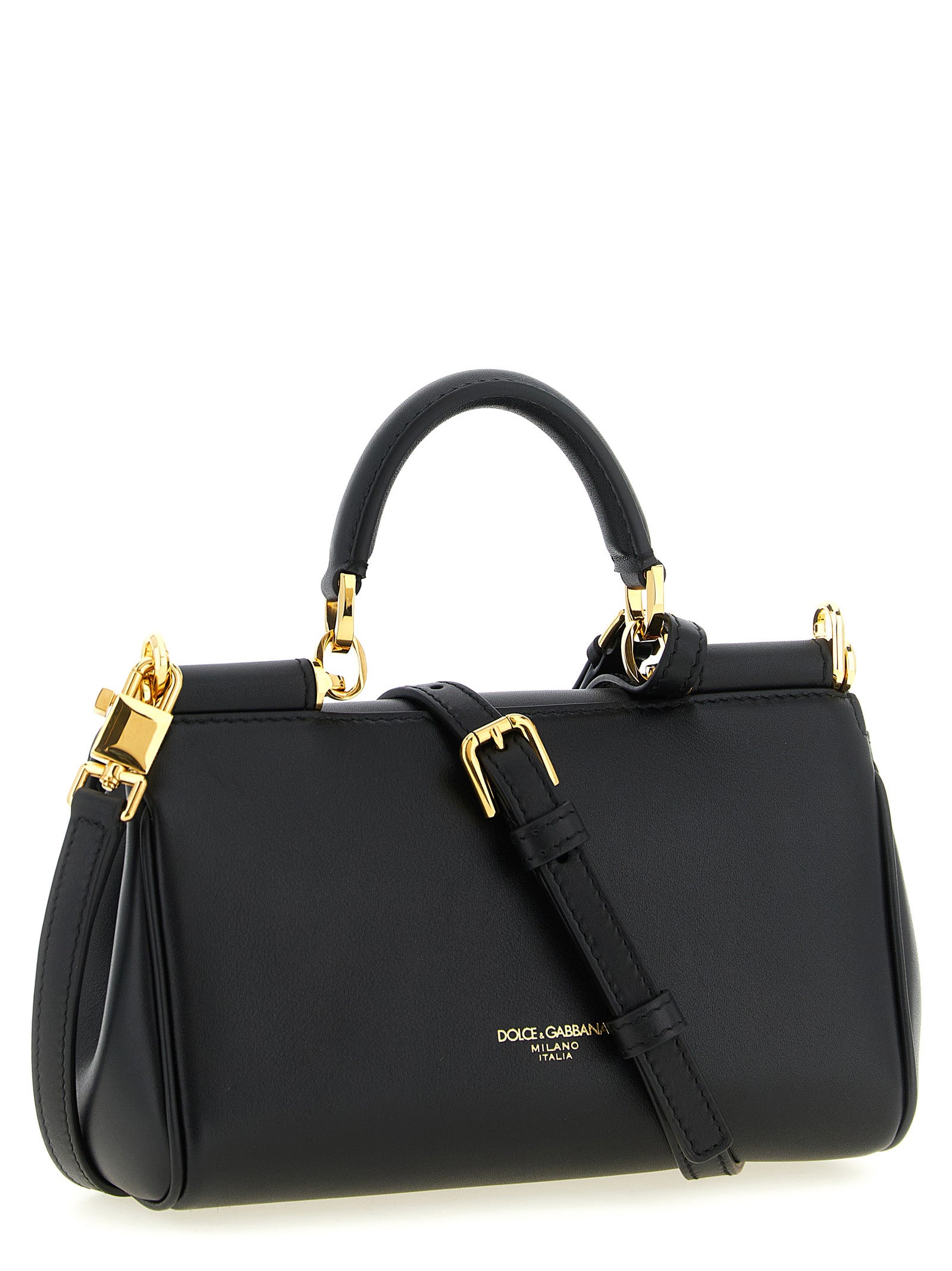Dolce & Gabbana Black 'My Sicily' Mini Handbag schwarz