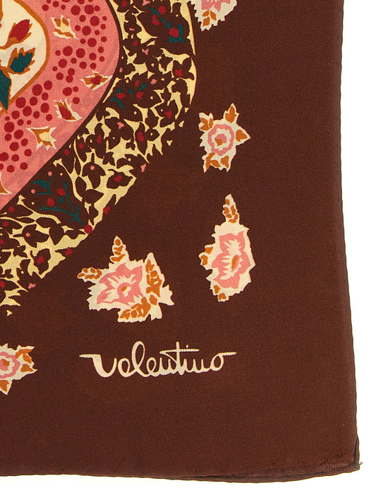 Valentino Garavani Brown 'Silk Scarf, Featuring The Captivating' Foulard braun