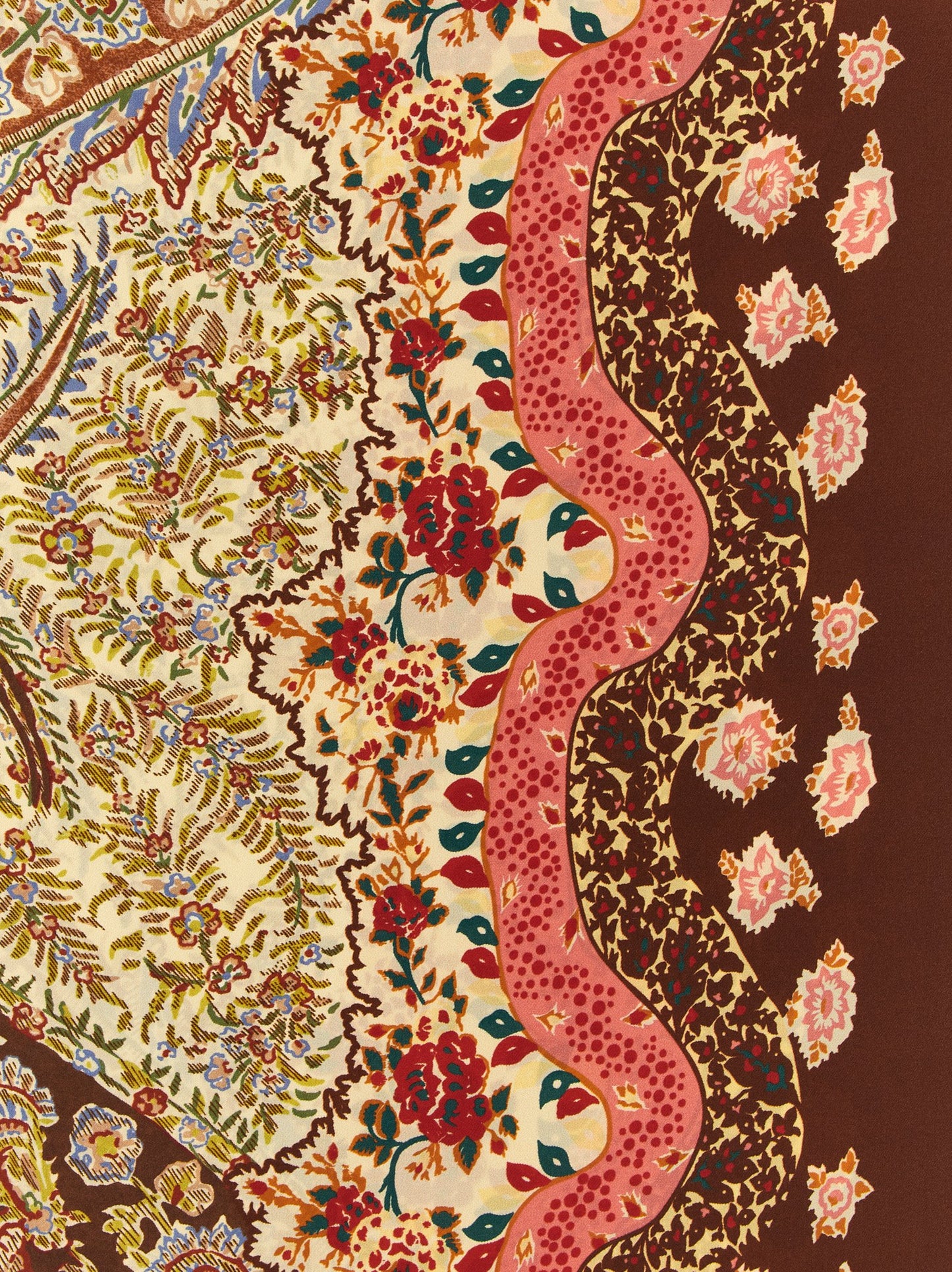 Valentino Garavani Brown 'Silk Scarf, Featuring The Captivating' Foulard braun