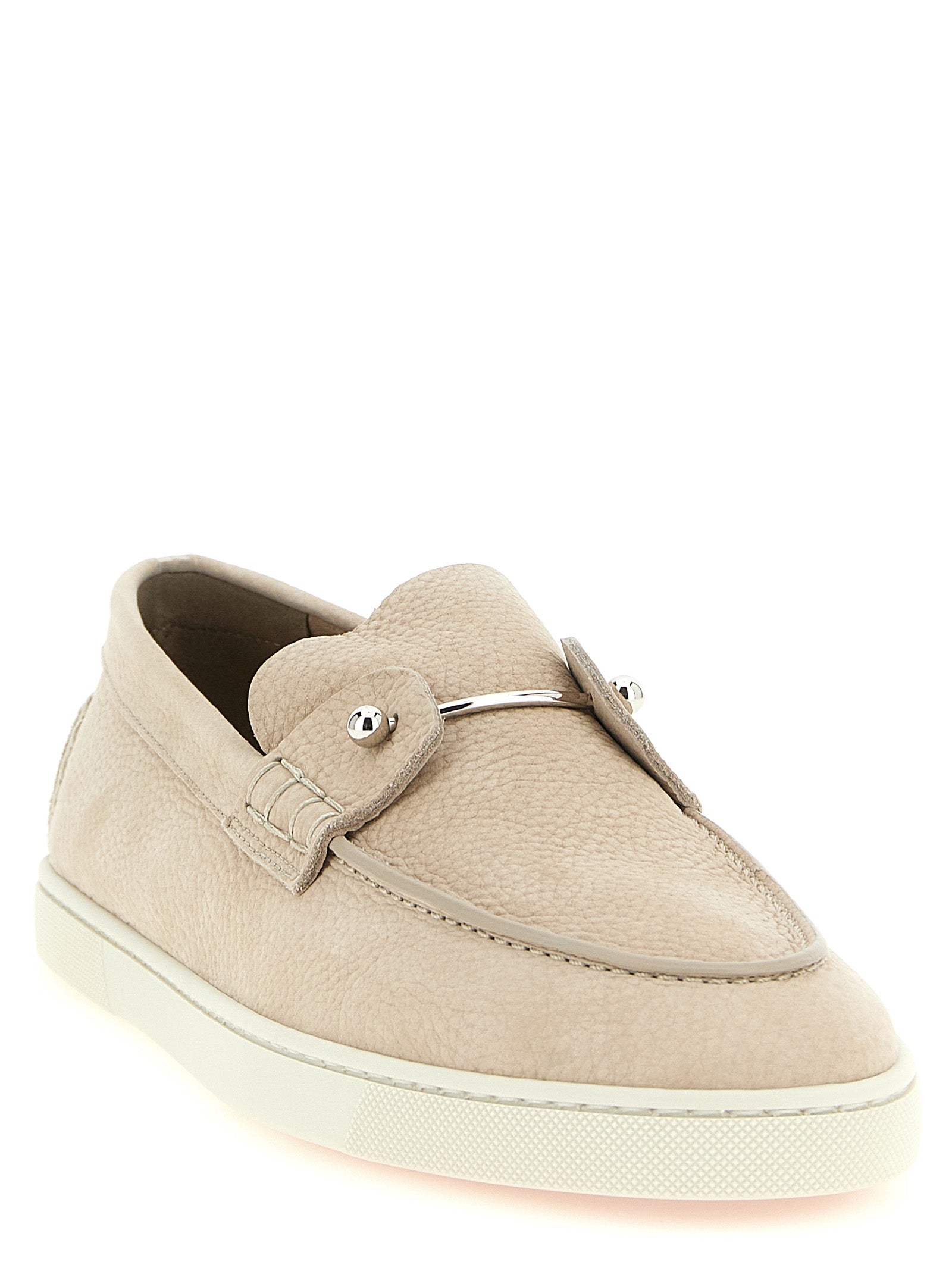 Christian Louboutin Beige 'Chambeliboat' Loafers
