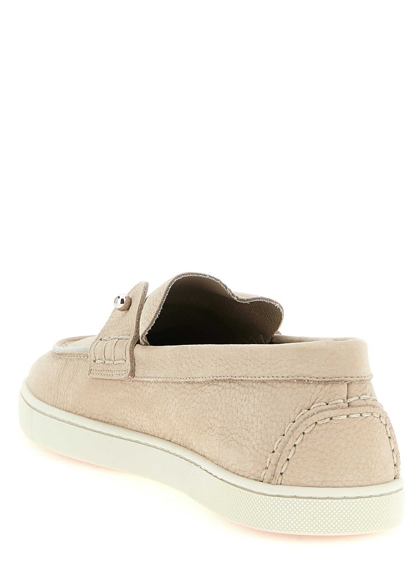 Christian Louboutin Beige 'Chambeliboat' Loafers