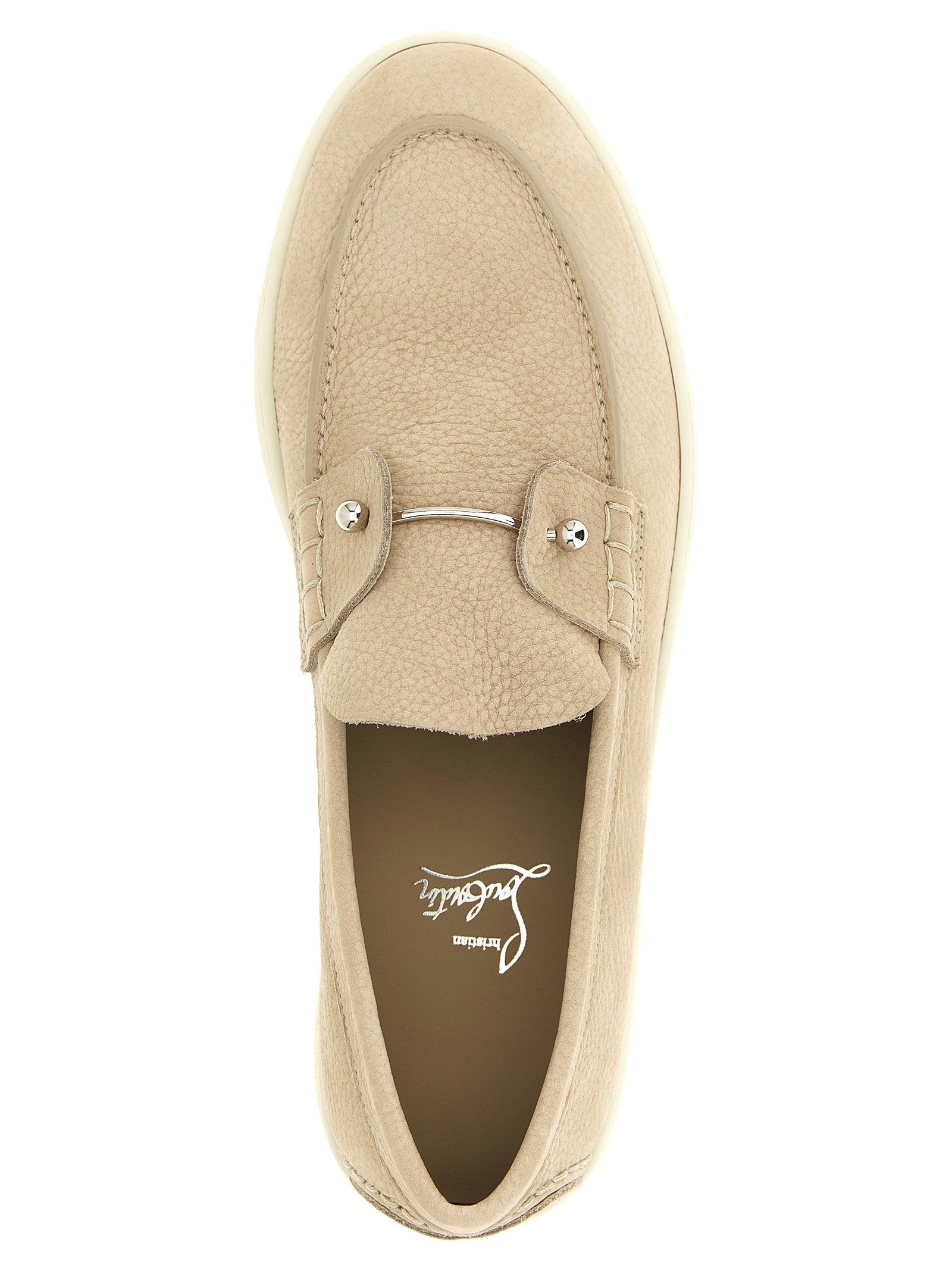 Christian Louboutin Beige 'Chambeliboat' Loafers