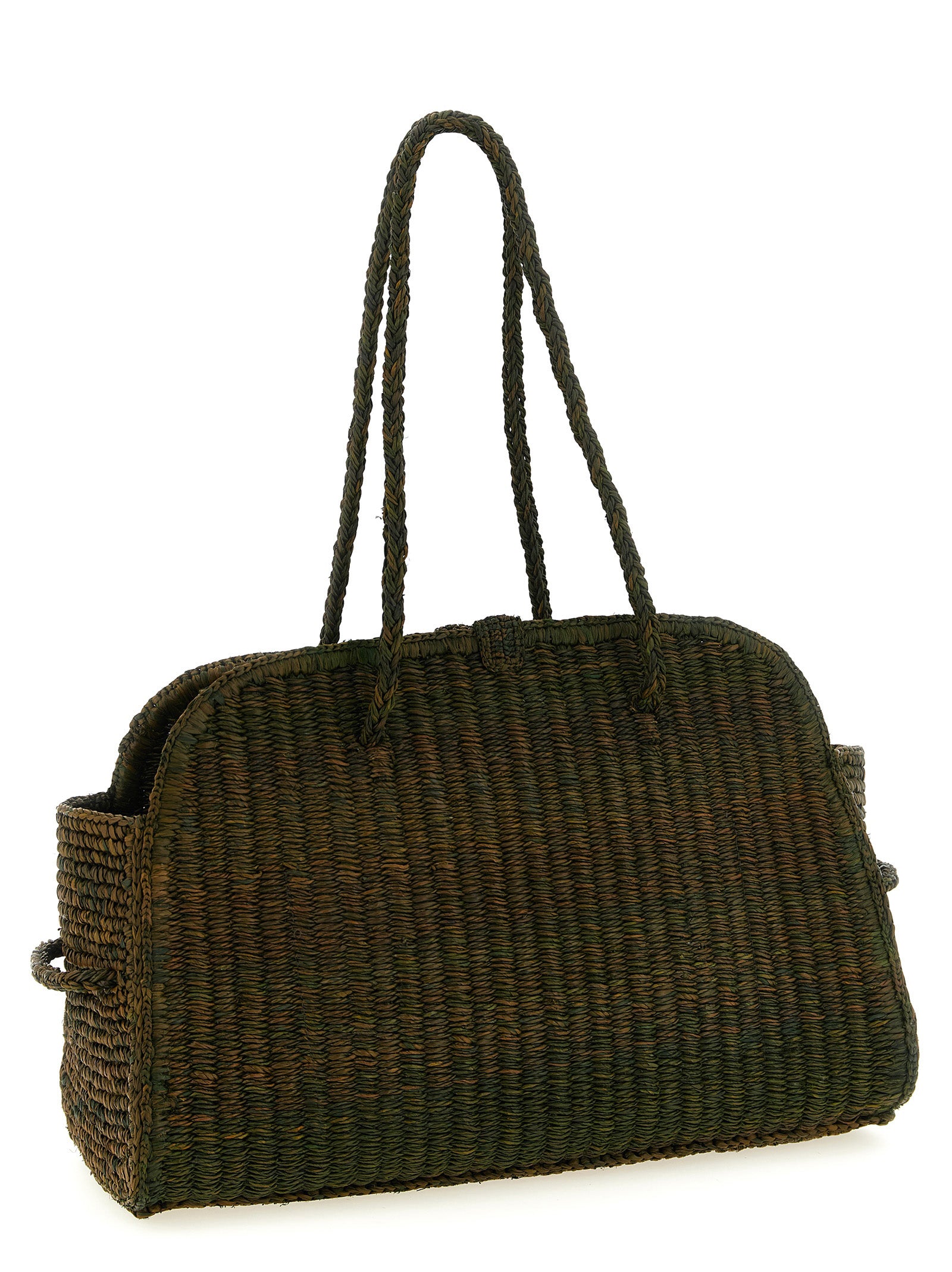 Jacquemus Bicolor 'Le Turismo Raphia,' Tote Bag multicolor