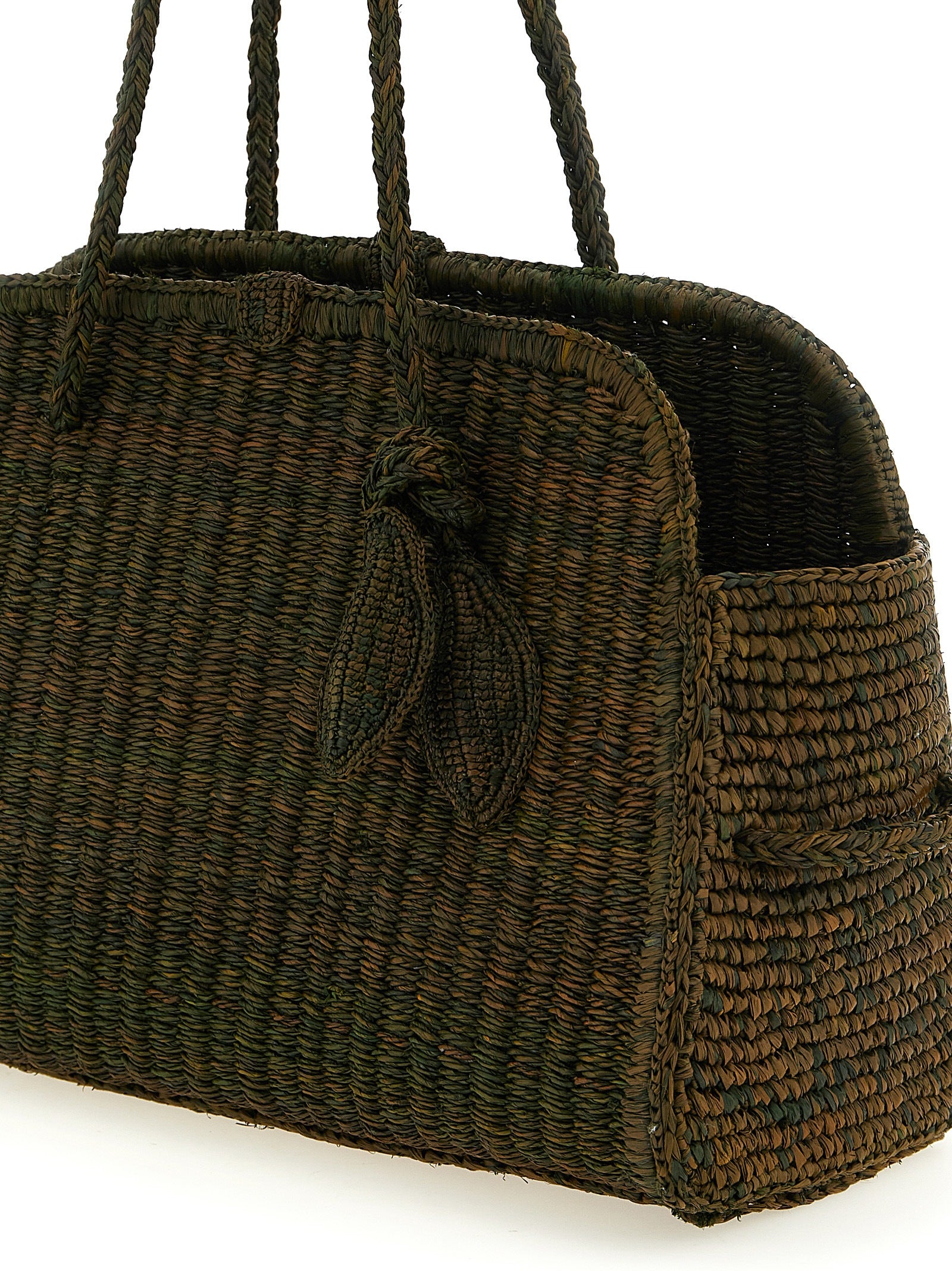 Jacquemus Bicolor 'Le Turismo Raphia,' Tote Bag multicolor