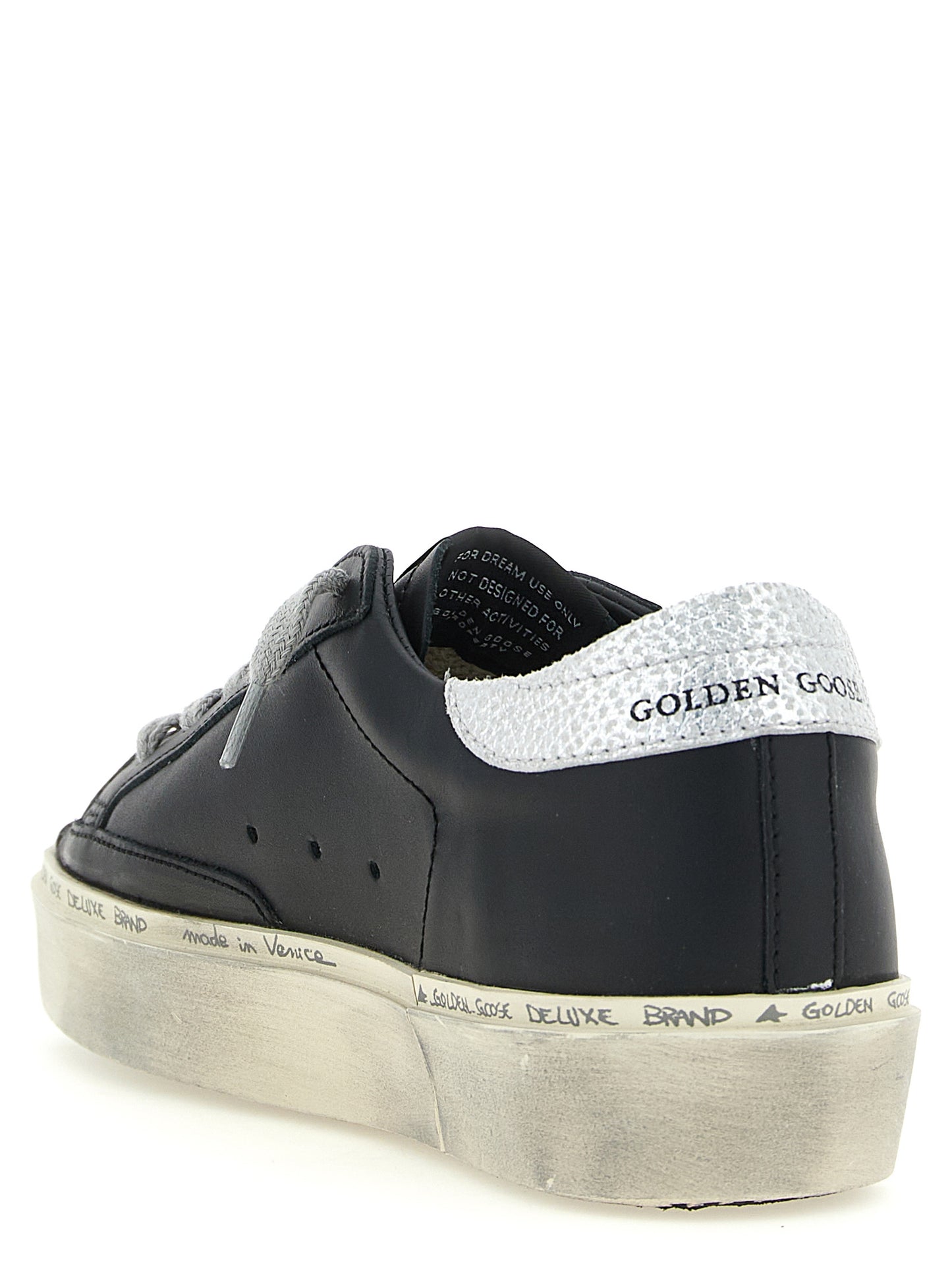 Golden Goose Black 'Hi Star' Oversized Sneakers schwarz