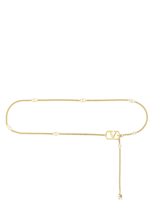 Valentino Garavani Gold 'VLogo Signature' Mini Belt