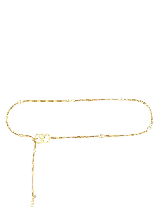 Valentino Garavani Gold 'VLogo Signature' Mini Belt