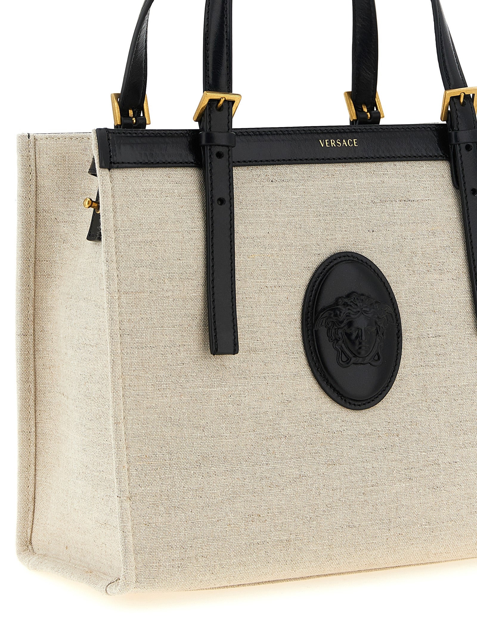Versace Beige 'Rivière' Medium Tote Bag