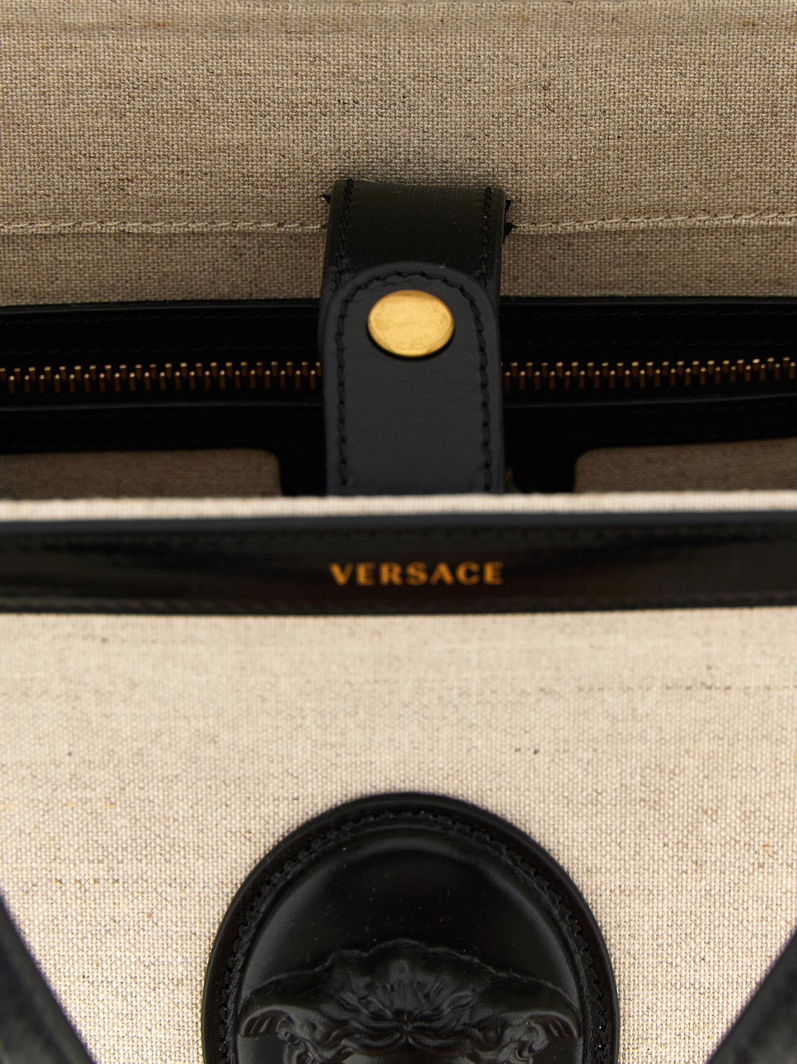 Versace Beige 'Rivière' Medium Tote Bag