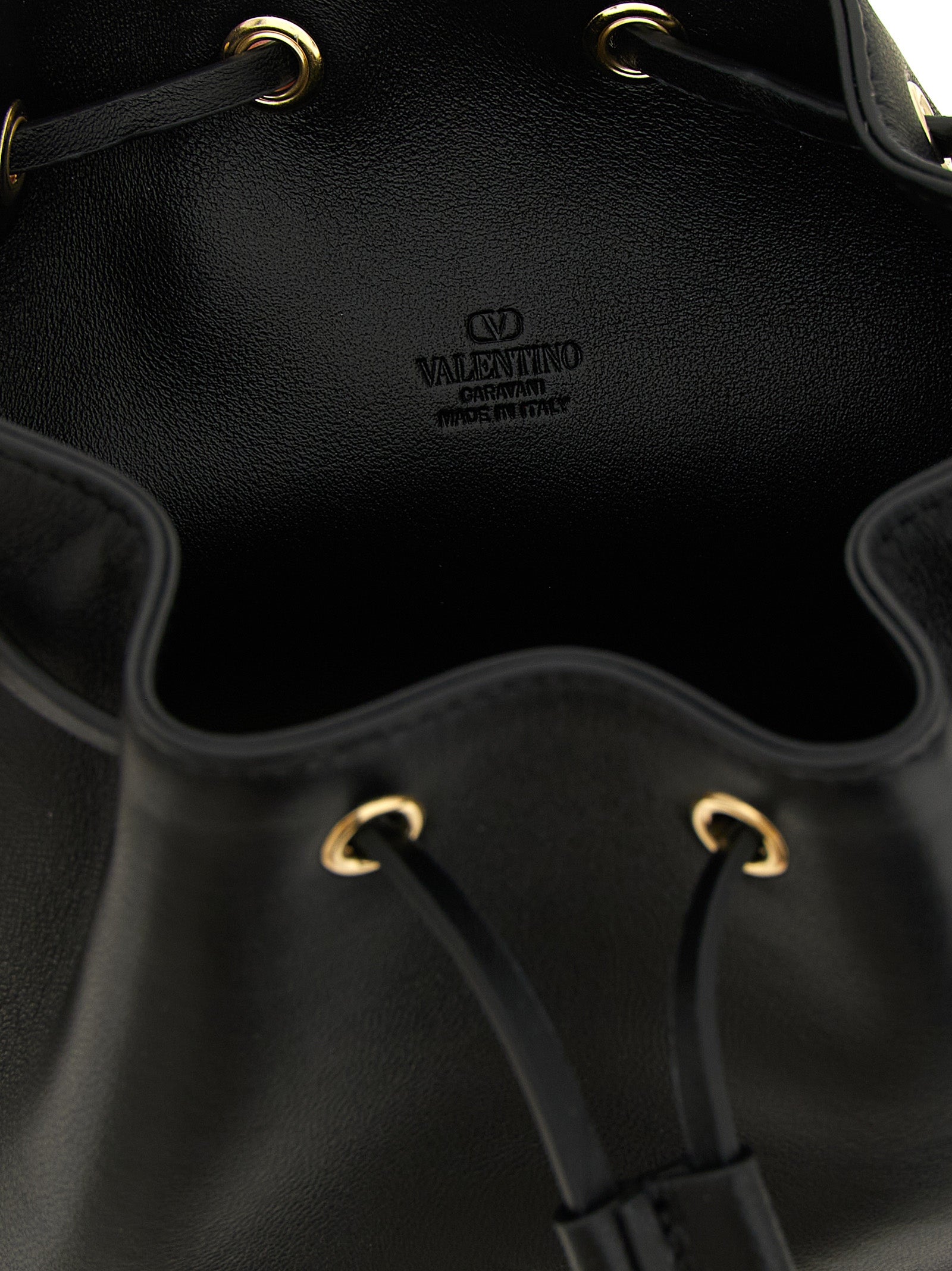 Valentino Garavani Black 'VLogo Signature' Crossbody Bag schwarz