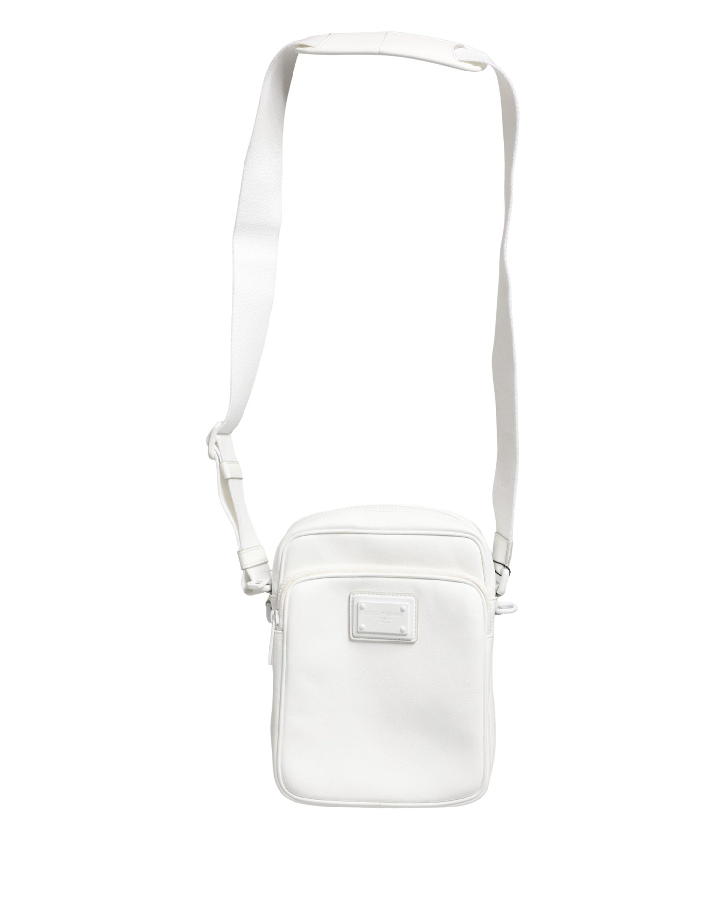 Dolce & Gabbana White Logo Plaque Crossbody Shoulder Borse Men Bag Curated Luxury Accessories by Orvyn
