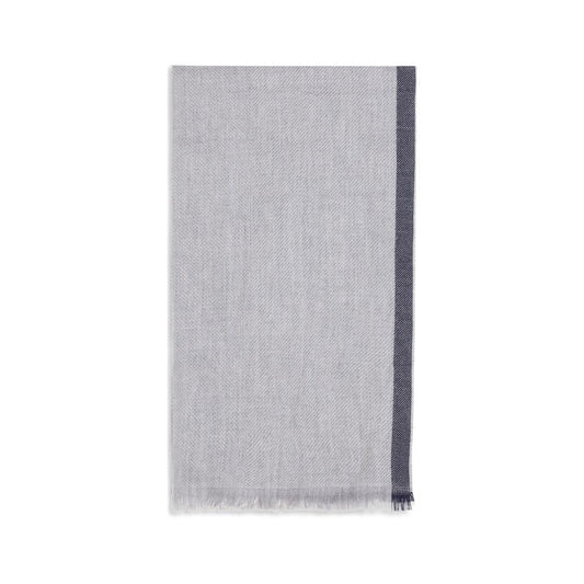 Brunello Cucinelli Gray Cashmere Scarf grau