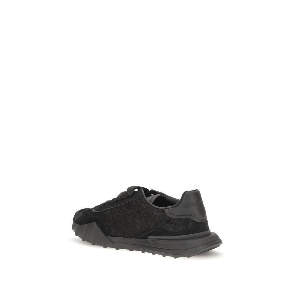 Dolce & Gabbana Black Mini Sneakers schwarz