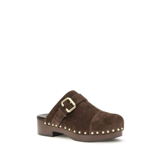 Chloé Brown 'Platform' 'Jeannette' Clogs braun