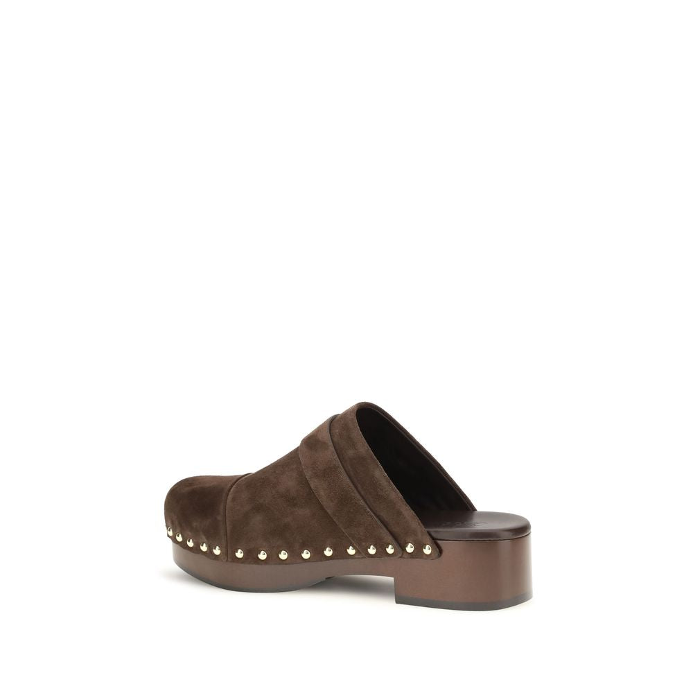 Chloé Brown 'Platform' 'Jeannette' Clogs braun